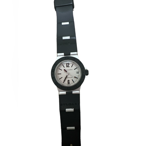 Bvlgari Aluminum Women’s Watch AL32TA Black & White Preowned - Picture 5 of 6